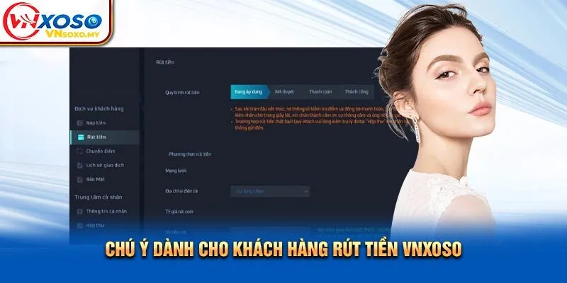 Chú ý dành cho khách hàng rút tiền Vnsoxo