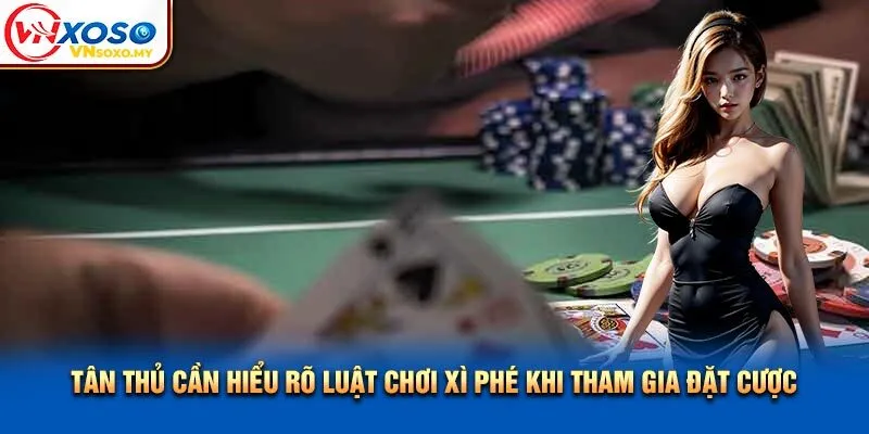 Tân thủ cần hiểu rõ luật chơi xì phé khi tham gia đặt cược